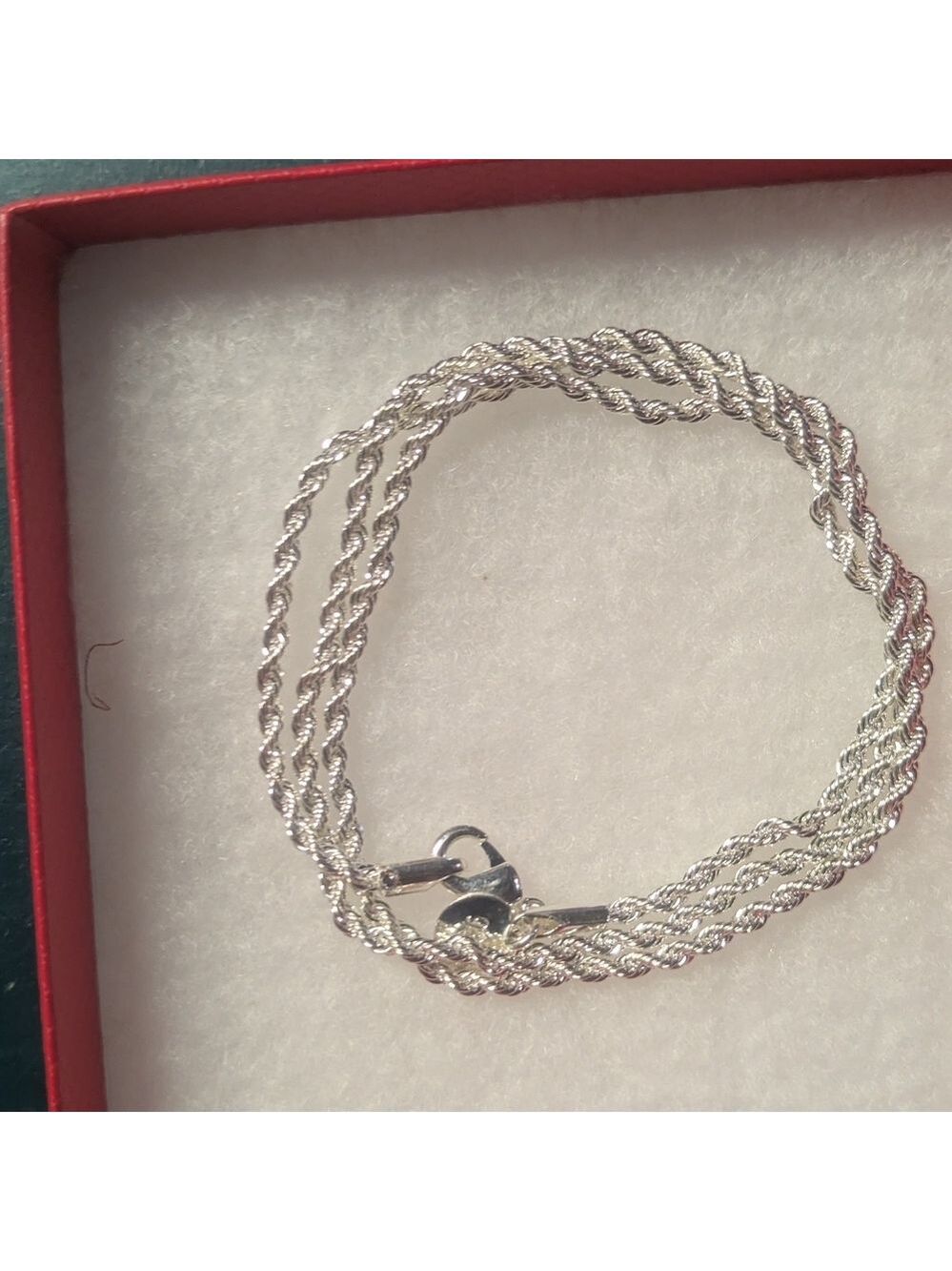 Classic *Silver Necklace, Rope Chain